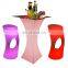 hotel cocktail chairs and tables /light up bar table Illuminated decoraciones para eventos/Glowing Led Cocktail Table Furniture