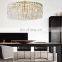 Modern Uniquely Art K9 Crystal Chain Pendant Chandelier Lighting Fixture For Living Room Dining Room Kitchen Island Foyer Lobby