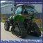 Tractor modification with anti sinking track suitable for paddy fields