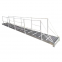 Lightweight Aluminum Gangway Ladder Non-Slip Folding Boat Yacht Marine Accessory