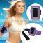 high quality cell phone armband, with key pocket, adjustable hook and loop strap