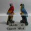 Animal Figurine Resin Parrot Bird Decoration