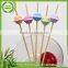 All different size high grade popular fruits bamboo flag skewer