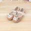 Cute baby girl sandals beige and pink with pearl baby girls dress shoes kids sandals