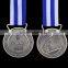 olympic metal with ribbon,brass,antique gold plated,2 inch
