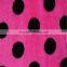 100%polyester minky dot fabric by the yard