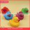 Plastic bath toys for children, bath vinyl duck BPA free baby toys, floating bath duck kids soft toy for sale