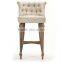 Raymer furniture Button Tufted Accent Upholstered Bouji Tub Bar Stool