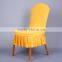 HEMEI Wholesale Hotel Chair Cover Short Style Pure Color Folding Chair Covers