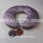 Microwave Flaxseed organic Buckwheat with lavender u shape Neck pillow for beautify