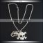 Silver Jewelry Halloween Skull Pendant Necklace With Key Lock