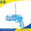 2 colors assorted 6 lights flashing voice gun toy for kids