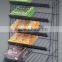 5 tiers black color china suppliers snack rack /usa supermarket shelf