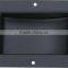 Large metal caster cup for flight rack case,road case