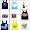 Adult sexy 3d tank top/antibacterial underwear for men and women