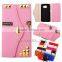 zipper style Stand Wallet Leather flip Cover phone Case for Samsung Galaxy S6