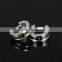 China Wholesale Market Stainless Steel Mens Silver Huggie Earrings