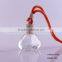 13ml Clear Tiny Empty Car Hanging Aroma Vial Pendant Auto Perfume Bottles