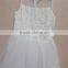 Factory sale directly girls princess skirt cotton white lace dress wholesale for birthday mini dress for girl of 7 years old