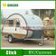 light weight fiberglass camper trailer and travel trailer with bed