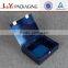Foldable blue gear insert custom clothing window box see through gift boxes