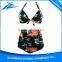Fashionable Design Girl Bikini Swimwear 2016 With Custom Pattern