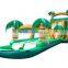 Lanqu inflatable combo slide,inflatable jumping slide with pool