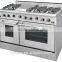 Hyxion CSA approved infrared range with broiler and griddle