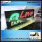 Indoor led screen P10-48x128RG Time, date, graphic LED message sign display panel