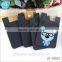 Wholesale cell phone credit card holder wallet 3m sticker silicone business card holder