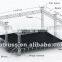 Aluminum stage with light truss roof for event performance