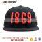 2016 high quality flat brim embroidery 3d logo custom snap back hat