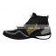 black leather boxing shoe , high quality wholesale boxing/wresting shoe, OEM fashion shiny boxing shoe
