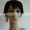 Cheap Fashion synthetic hair short wig black color
