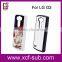 Hot 2D PC hard plastic sublimation phone cases with metal insert sublimation printing for LG G3