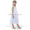 Newest boutique special occasions perfect fairy angel white embroidery top net skirt fancy baby girls puffy dresses