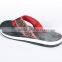 High quality leather slipper men V-strap outdoor flip flop