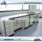 Physics Laboratory Furniture Laboratory Floor Mounted Full Wood Workbench For School Or Industrial