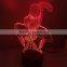 3D Optical Night Lamp Spider man 7 RGB Light Colors 10 LEDs AA Battery or DC 5V