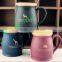 Breakfast Milk Ceramic mug with lid