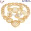 CJ1150-(9-14) colorful beads gold plating fashion design jewelry sets for wedding/evening party africa Nigeria jewelry
