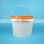 Plastic pail for Latex Material, 5 Liter Bucket Plastic, Paint and Chemical Bucket with Plastic handle