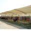 Typhoon Resistance and Low UV PVC Tensile membrane structure Carport Shades