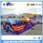 Cheap Giant Inflatable Amusement Park With Double Lane Slide N Obstacles