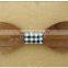 fashionable custom wooden bow tie with fancy box