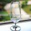 Glass Drinkware Custom Type Certification glalead free clear crystal stem big glass beer with rose gold stand