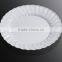 6"Disposable Flower Edge Plate with Silver Coated