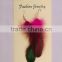 The non-toxic material fancy custom design feather eardrop