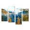Snow mountain natural scenery canvas painting murals