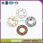 Wholesale custom logo embossed circle sewing metal label